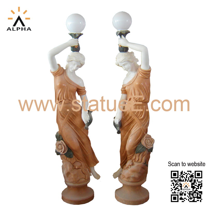 marble lamp statue